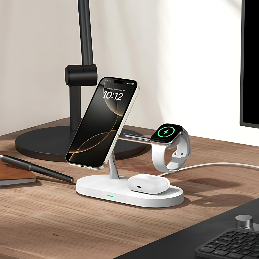 PowerHub 3-i-1 Magnetisk Laddningsstation