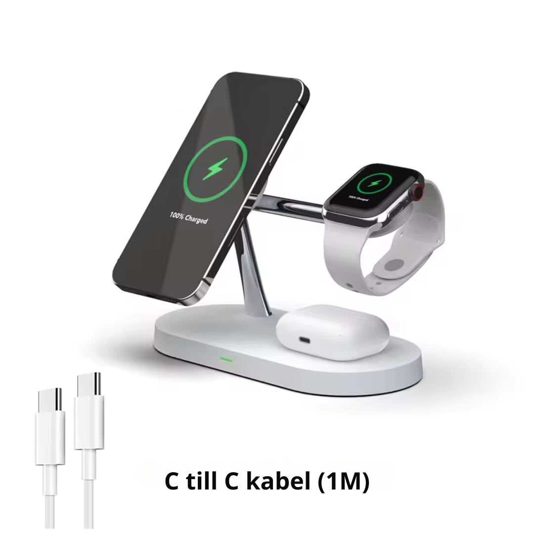 PowerHub 3-i-1 Magnetisk Laddningsstation