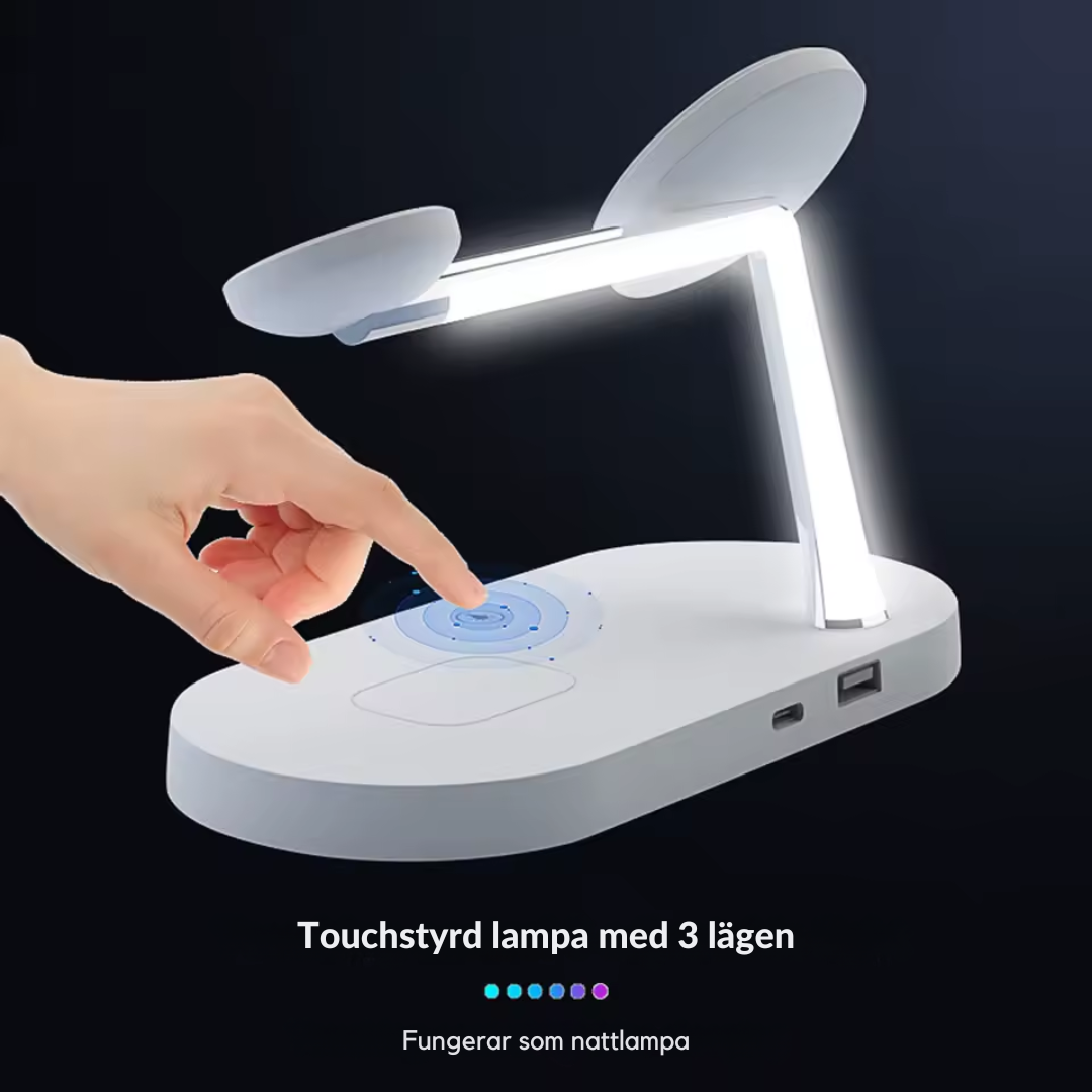 PowerHub 3-i-1 Magnetisk Laddningsstation